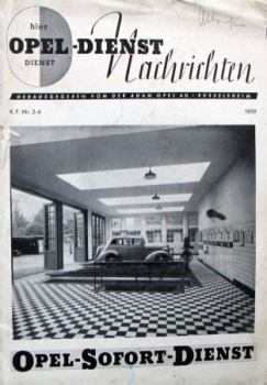 "Opel Dienst Nachrichten" Opel Firmenmagazin 1939 (2499)